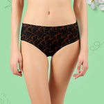 BOX PRINTED BLACK PANTY