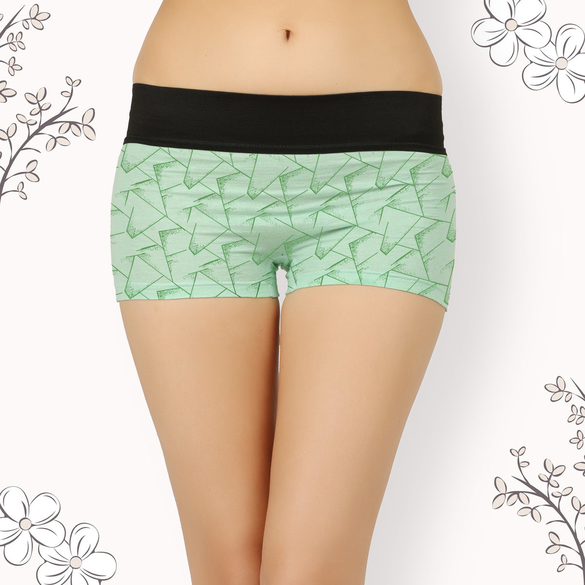 LIGHT COLOUR BOX PRINTED HIPSTER BOYSHORTS