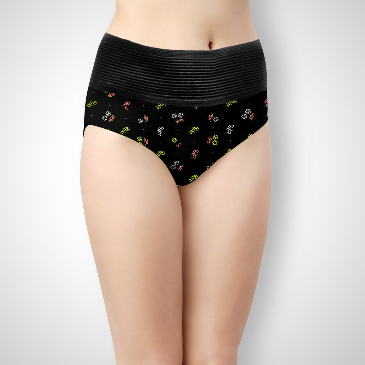 LILLY ROSE DARK COLOUR DUMMY TUKKER PANTIES FLOWER PRINT