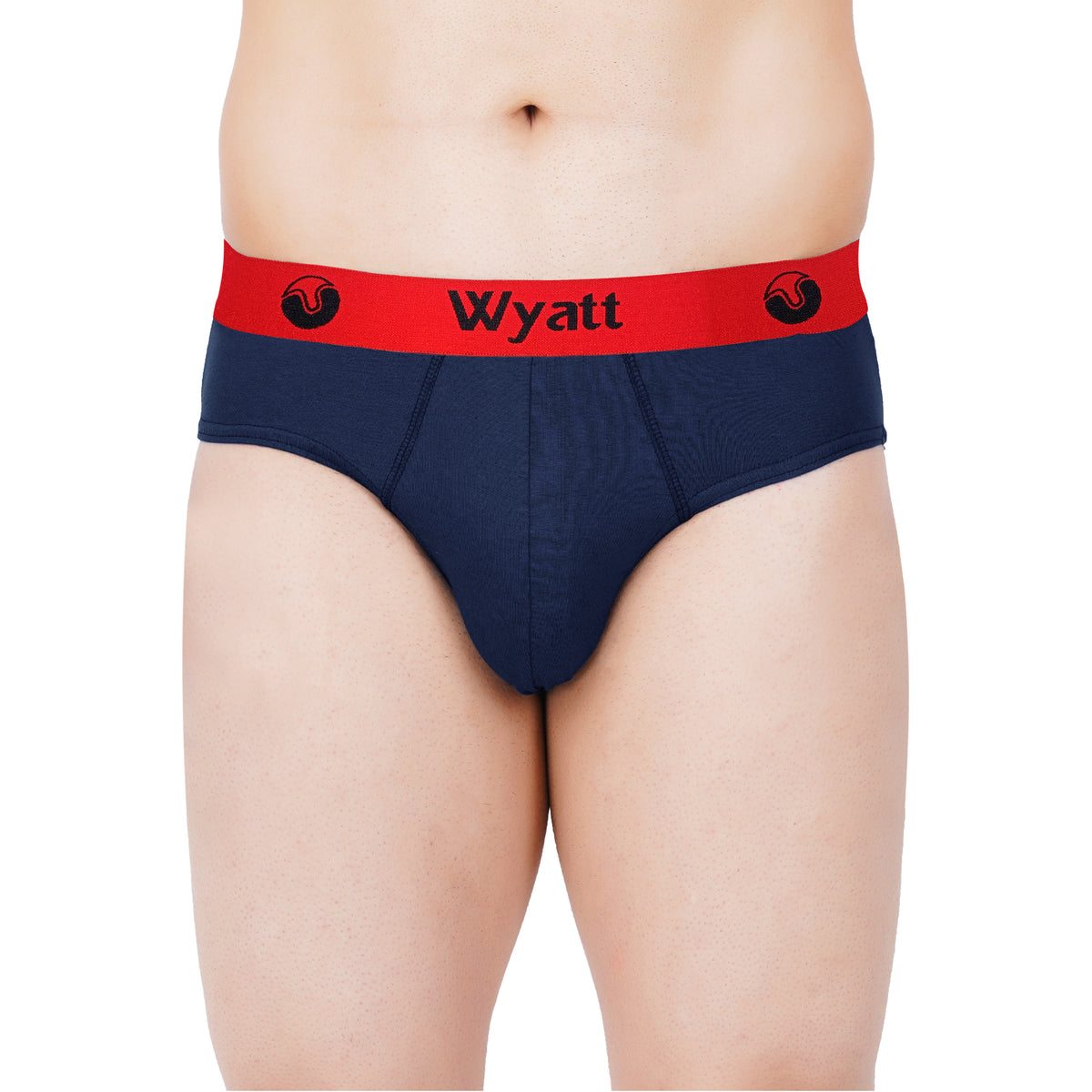 WYATT BRIEFS RED ELASTIC PLAIN - OE