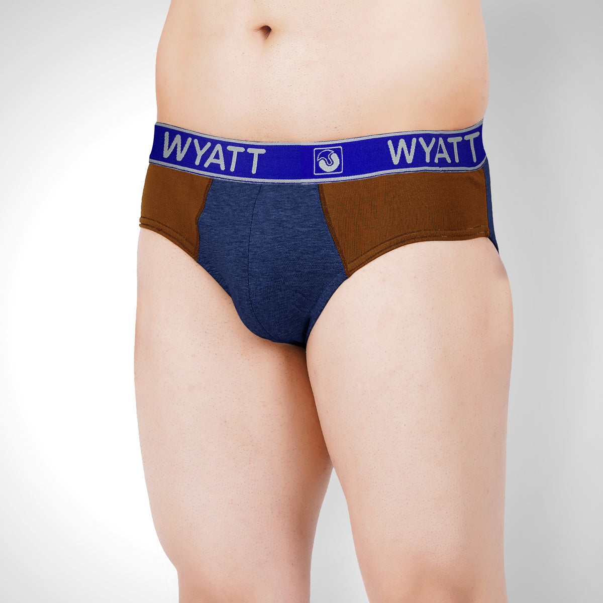 Men's Soft Stretchable Outer Elastic Colorblocked Brief