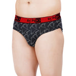 Men's Box Printed Outer Elastic Brief