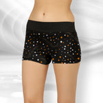 STAR PRINT BLACK BOYSHORTS HIPSTER PANTY