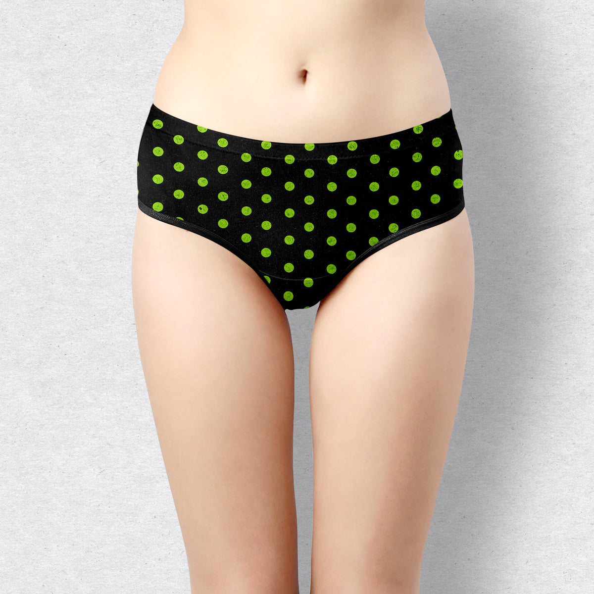 BLACK PANTIES DOT PRINT - IE