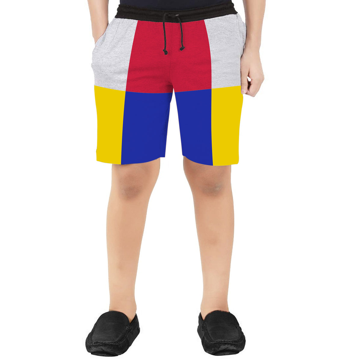 SHORTS MULTI-COLOUR CUT & SEW