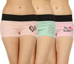 LIGHT COLOUR HIPSTER PRINTED BOYSHORTS PANTY