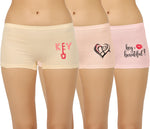 LIGHT COLOUR PRINTED BOYSHORTS PANTY