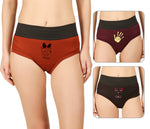 DARK COLOUR PRINTED HIPSTER PANTIES