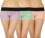 LIGHT COLOUR BOX PRINTED HIPSTER BOYSHORTS