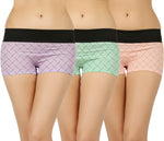 LIGHT COLOUR LINE PRINTED HIPSTER BOYSHORTS PANTY