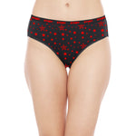 STUBY BLACK PANTIES STAR PRINT - OE