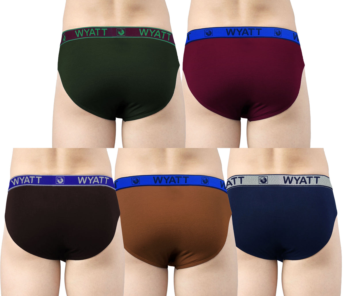 Men's Soft Stretchable Outer Elastic Solid Brief