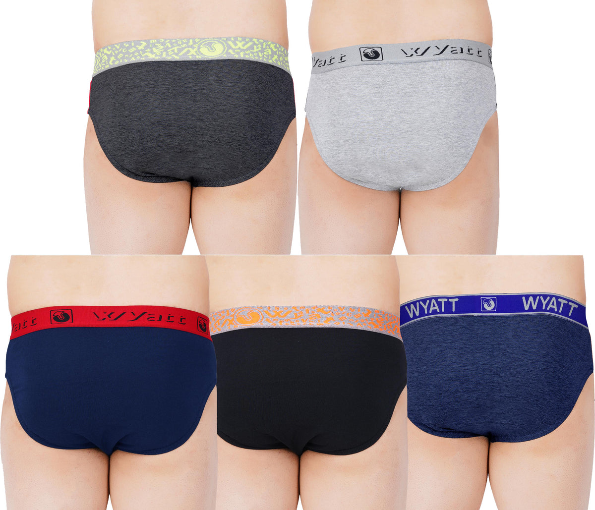 Men's Soft Stretchable Outer Elastic Colorblocked Brief