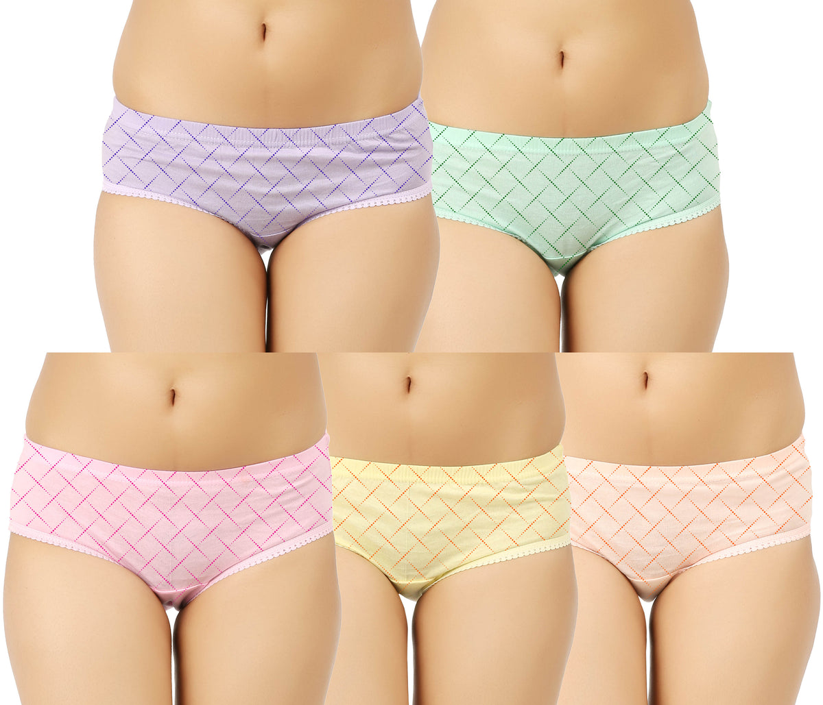 LIGHT COLOUR LINE PRINTED PANTY