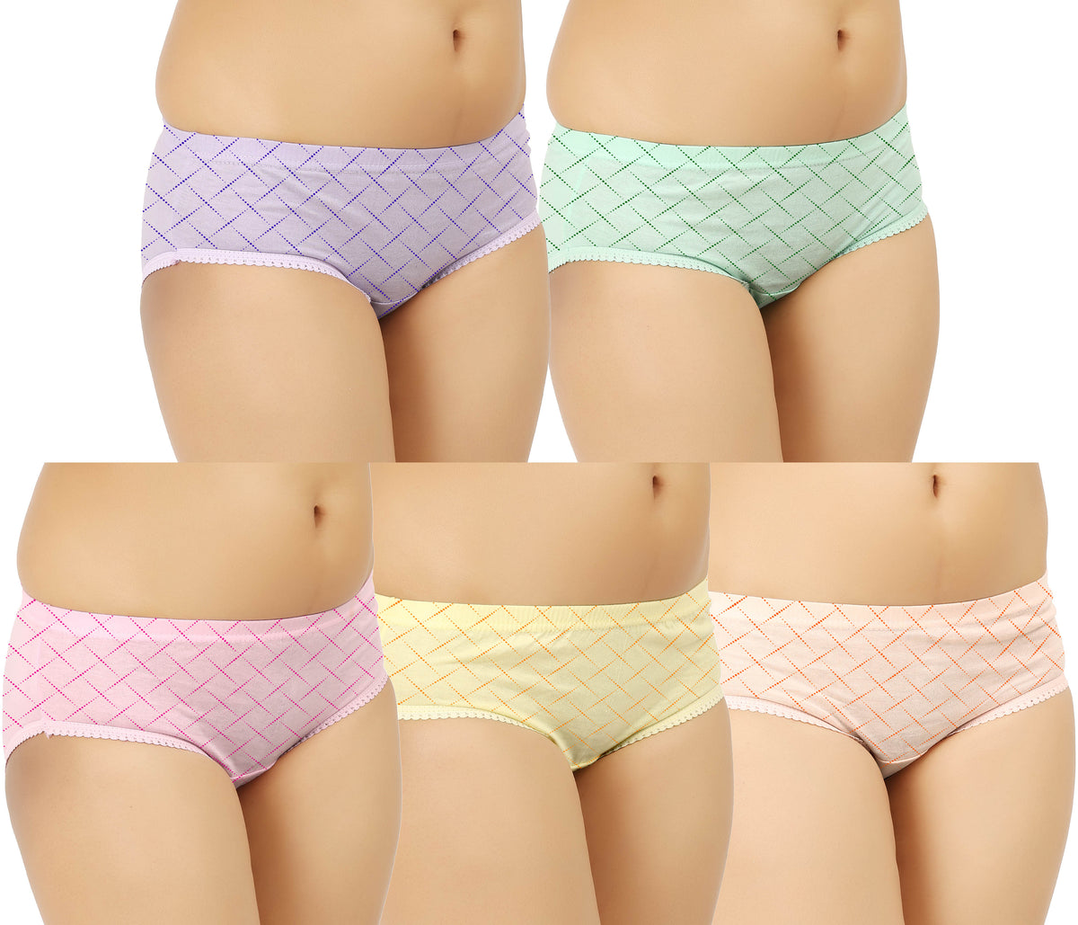 LIGHT COLOUR LINE PRINTED PANTY