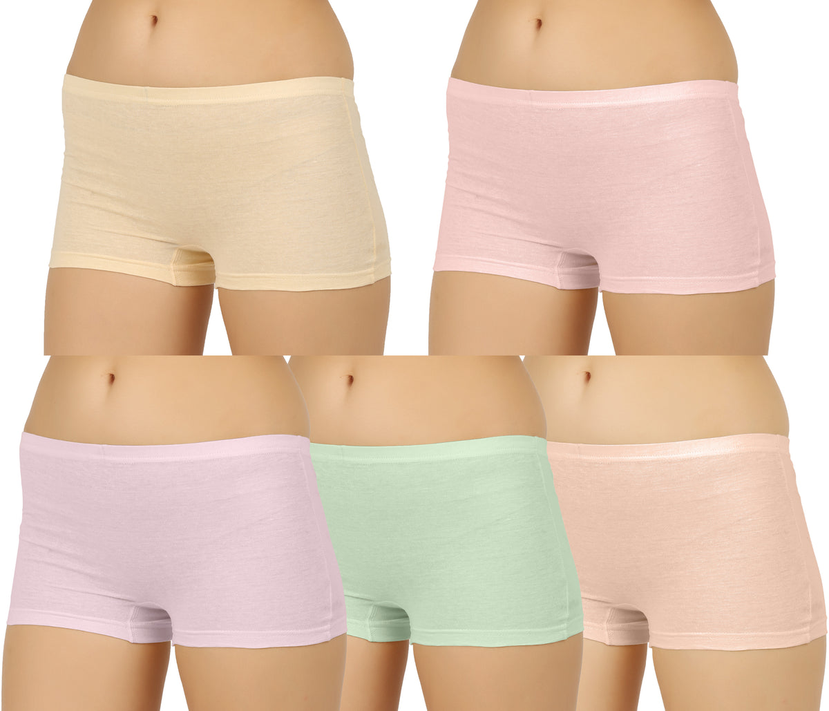 LIGHT COLOUR PLAIN BOYSHORTS PANTY