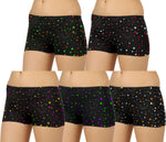 STAR PRINT BLACK BOYSHORTS PANTY