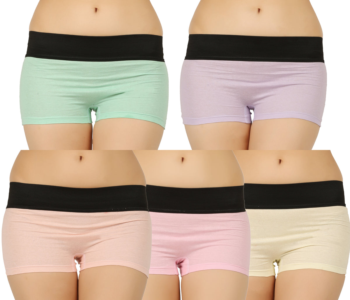 LIGHT COLOUR HIPSTER PLAIN BOYSHORTS PANTY