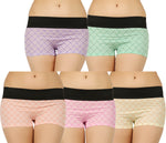 LIGHT COLOUR LINE PRINTED HIPSTER BOYSHORTS PANTY