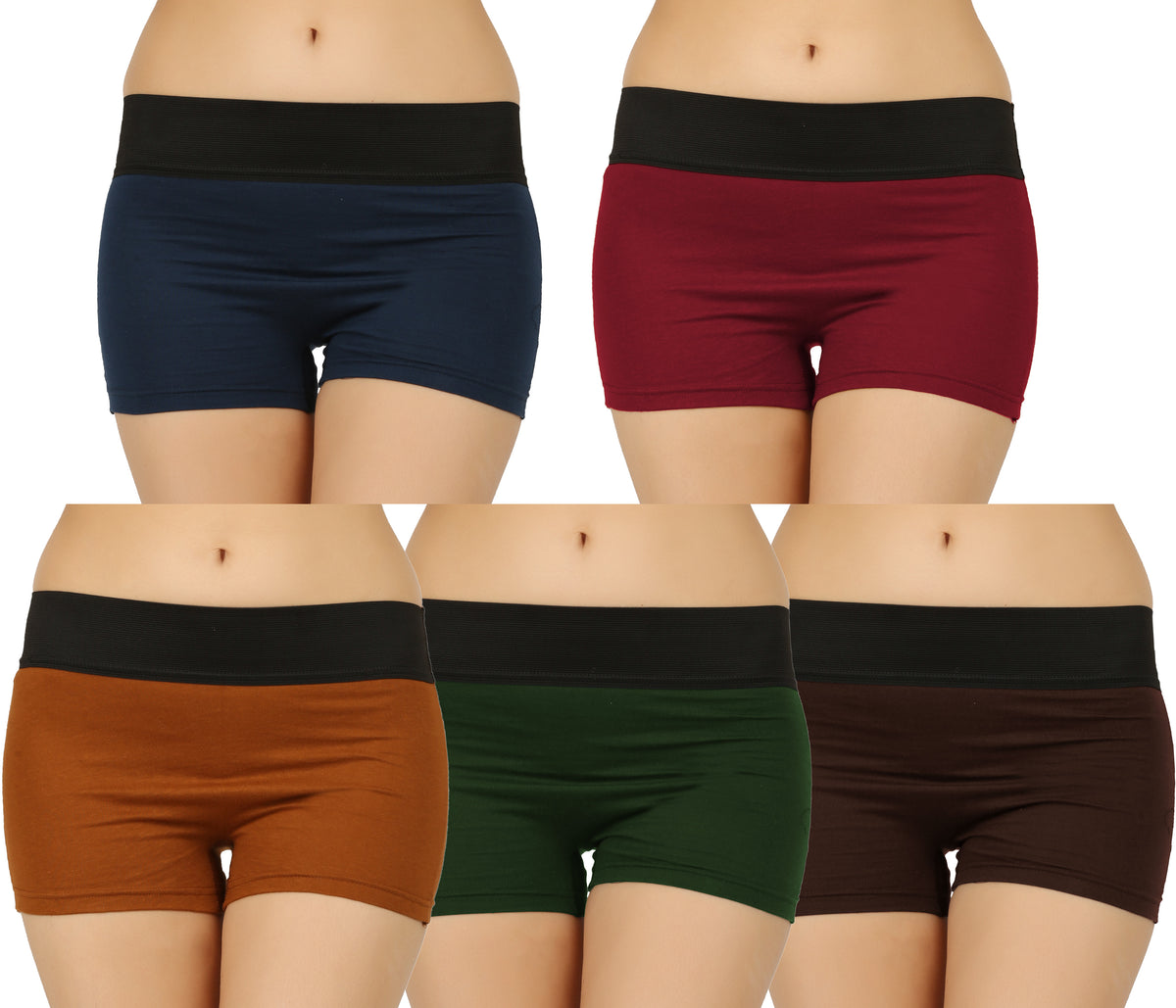 DARK COLOUR HIPSTER PLAIN BOYSHORTS PANTY