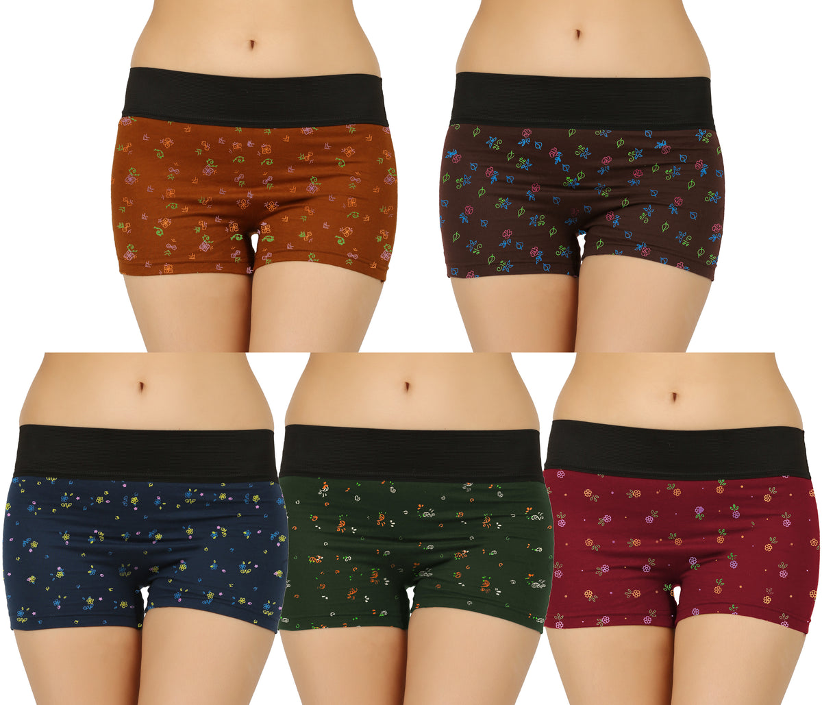 PRINTED ROSE HIPSTERBOYSHORTS