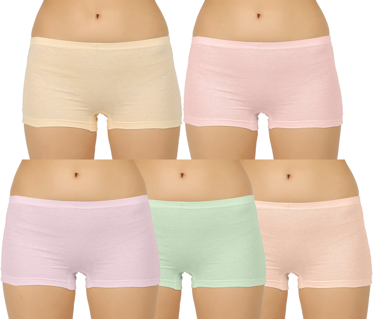 LIGHT COLOUR PLAIN BOYSHORTS PANTY